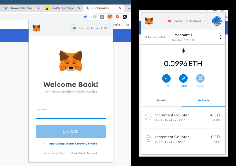 metamask browser extension