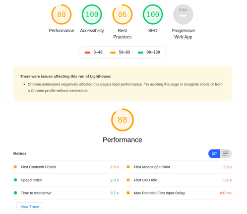 react result